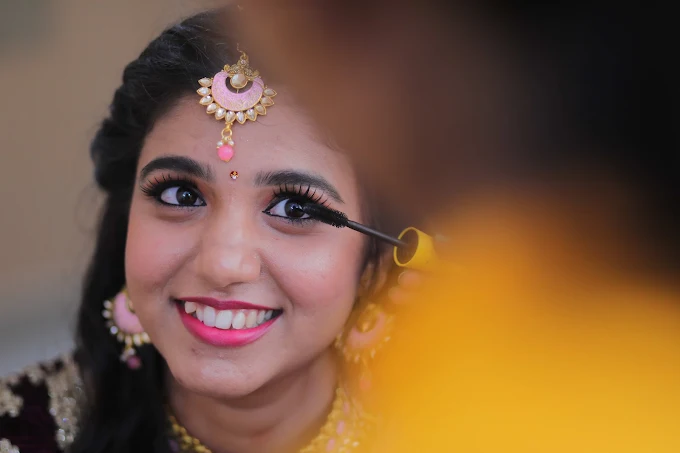 Bridal eye makeup