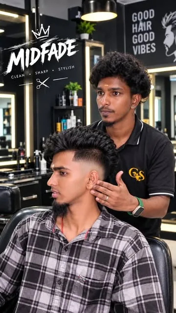 Mid fade cut on the Tatabad floor